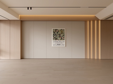  现代客厅 奶油客厅 沙发背景墙 客厅背景 奶油风背景墙3d模型 