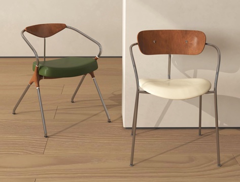  现代北欧餐椅 北欧餐椅 北欧单椅 现代实木餐椅 现代实木单椅3d模型 