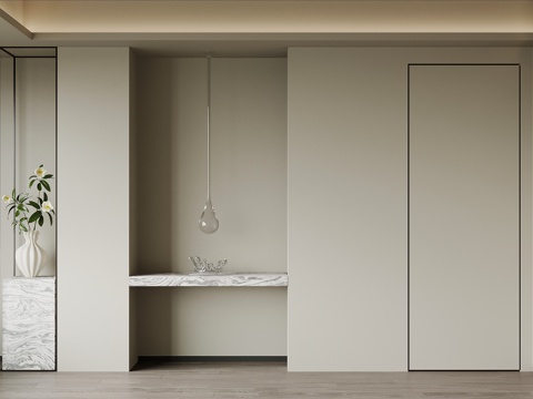  现代玄关 入户装饰玄关3d模型 