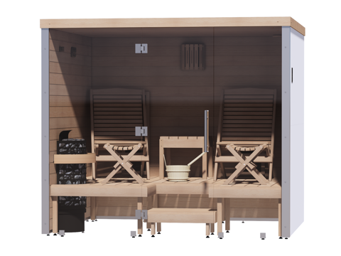 桑拿SPA 桑拿房 家装工装su模型