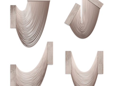  墙面造型3d模型 