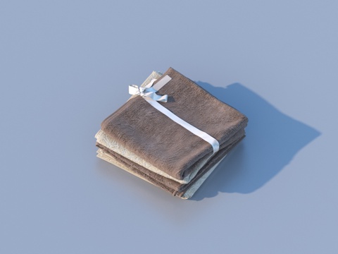  毛巾 抹布 布料3d模型 