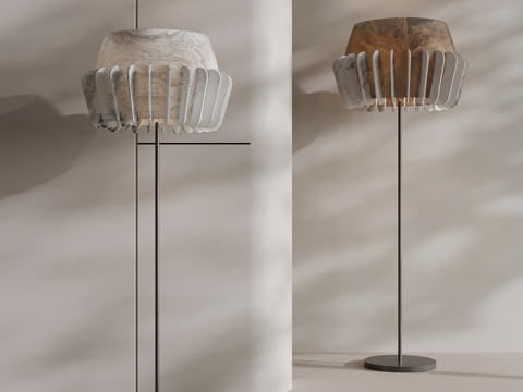 现代意式落地灯su模型