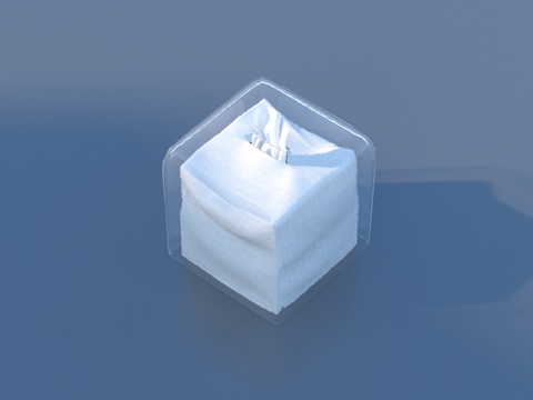  餐纸 纸巾盒 餐纸盒3d模型 