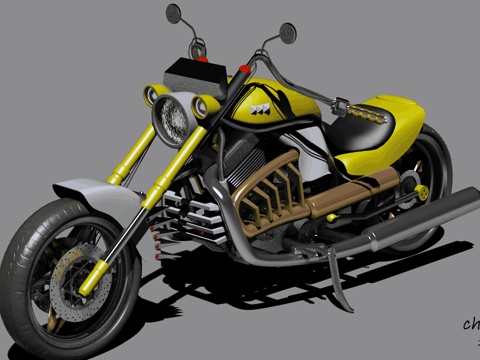  科幻太子机动车3d模型 