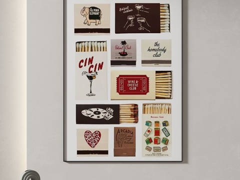  现代，简约，抽象，简欧，装饰画3d模型 