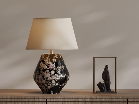 新中式台灯su模型