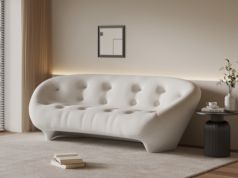  现代双人沙发 休闲沙发3d模型 