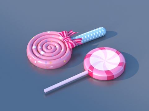  糖果零食 卡通玩具 小品3d模型 