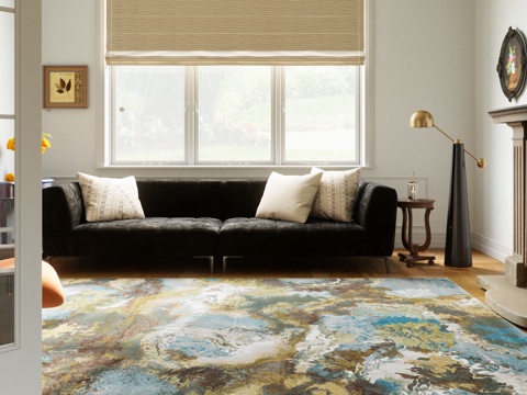  现代客厅3d模型 