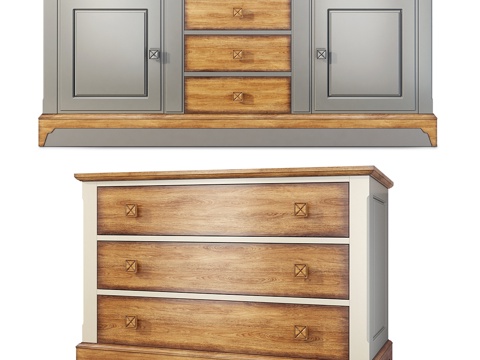  布里安松·贝尔凡·德雷抽屉柜3d模型 