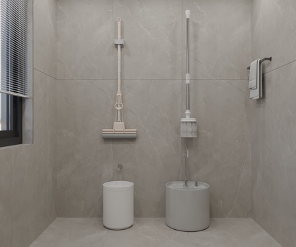  拖把池 拖布池 墩布池 洗拖把池 水龙头 拖把3d模型 