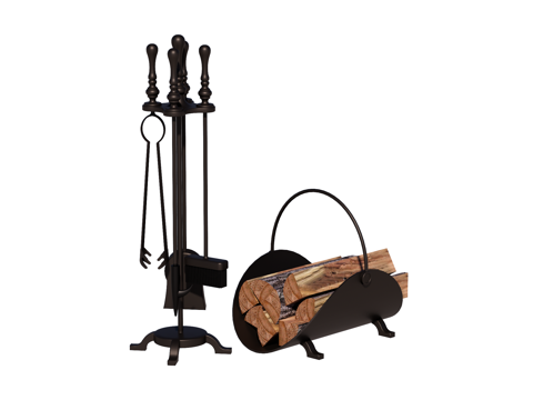  壁炉 装饰壁炉 壁炉工具su模型 