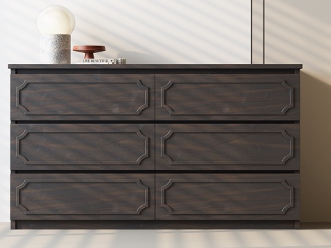  现代中古斗柜 现代意式斗柜 现代斗柜 意式斗柜3d模型3d模型 