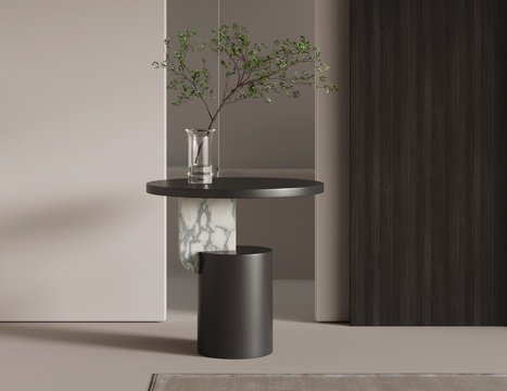  现代边几3d模型 