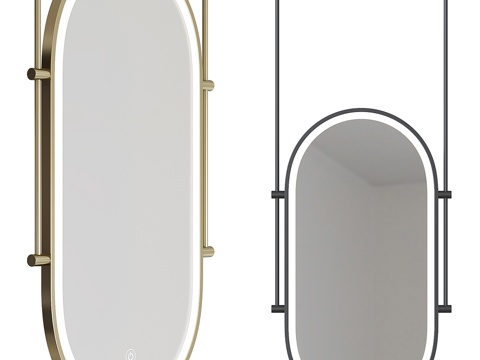  现代轻奢照明杆镜3d模型 