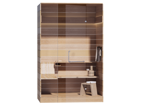 桑拿SPA 桑拿房 家装工装su模型