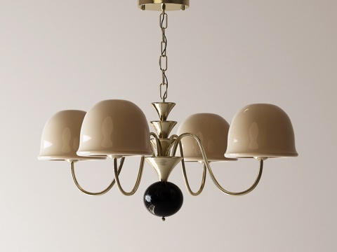  现代复古吊灯 现代吊灯 复古风吊灯 现代法式吊灯3d模型 