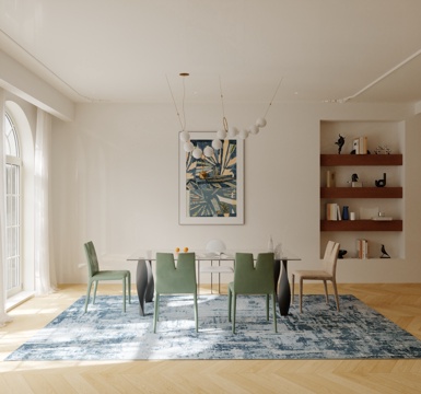  现代餐厅3d模型 