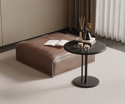  现代意式沙发凳 边几su模型 