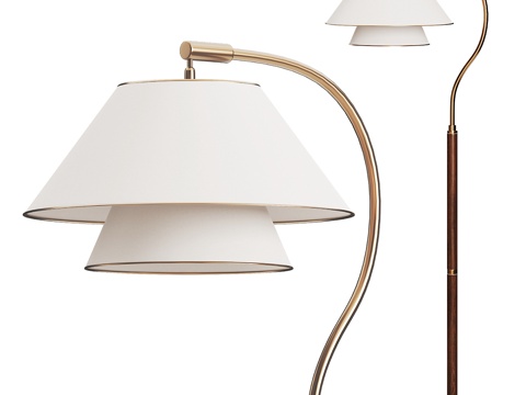  现代轻奢落地灯3d模型 