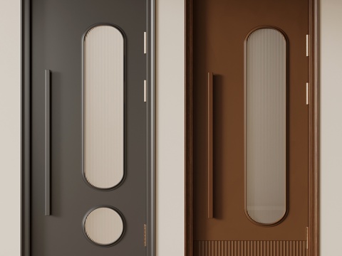  中古风门su模型 