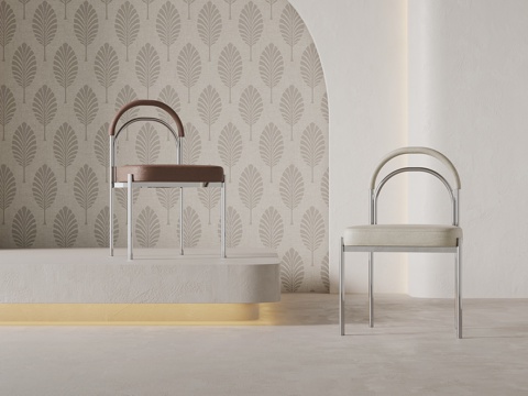 现代餐椅 休闲椅su模型