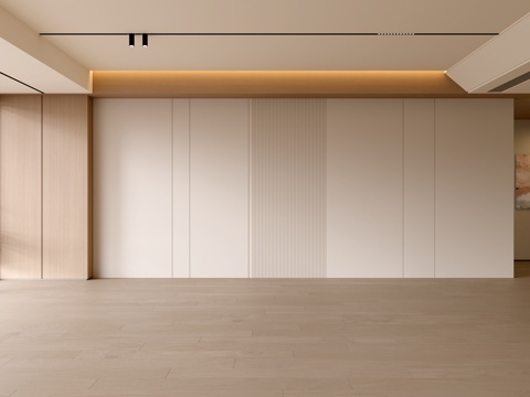  现代客厅 奶油客厅 沙发背景墙 客厅背景 奶油风背景墙3d模型 