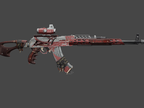  游戏武器 步枪 皮肤 轻武器3d模型 