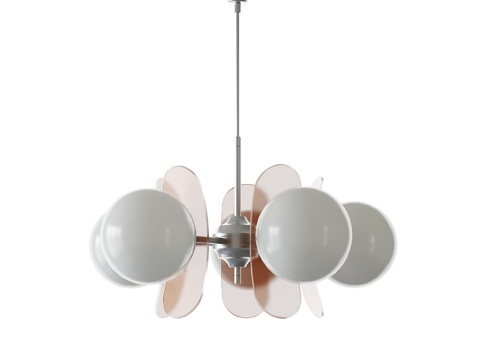 北欧中古吊灯su模型