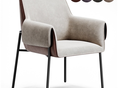  Minotti Ogogo Chair座椅3d模型 