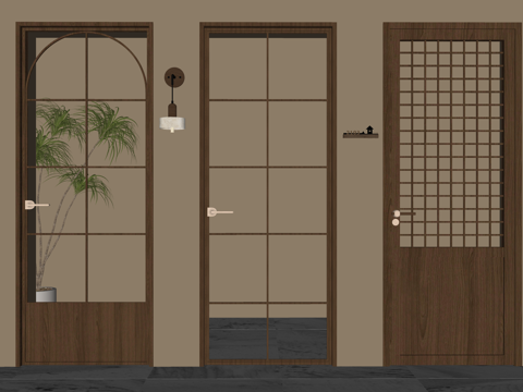 小品 门 窗 五金 装饰 门窗 陈设 桌椅su模型