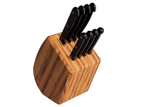  厨具刀具su模型 