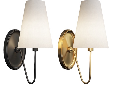  Berkshire 单头壁灯3d模型 