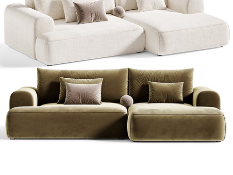  双人沙发3d模型 