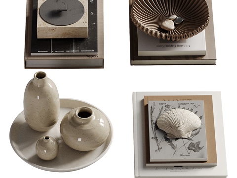  新中式饰品摆件组合3d模型 