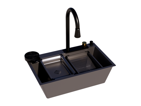  水槽菜盆洗菜盆su模型 