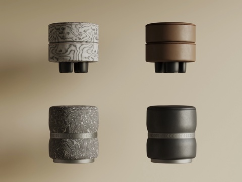  现代化妆凳 凳子3d模型 