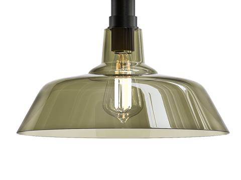  现代极简玻璃装饰吊灯3d模型 