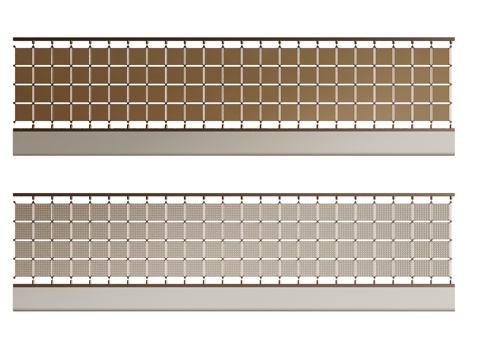  现代楼梯扶手3d模型 