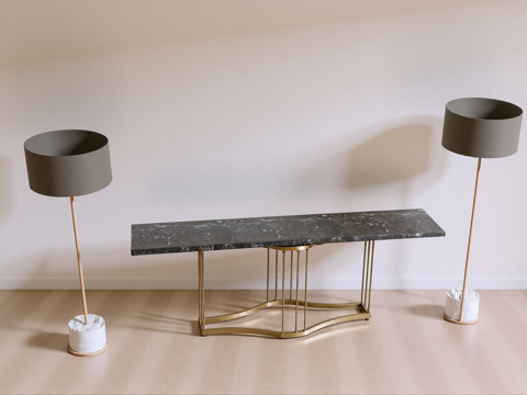 端景条案su模型