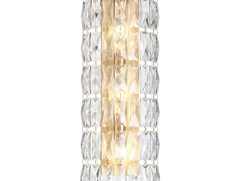  现代轻奢玻璃装饰壁灯3d模型 