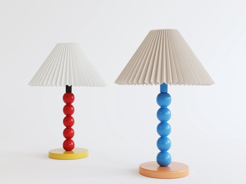  现代奶油台灯 儿童台灯3d模型 