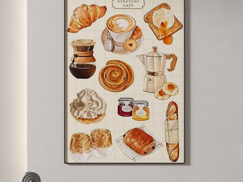  现代，复古，简约，抽象，简欧，装饰画3d模型 