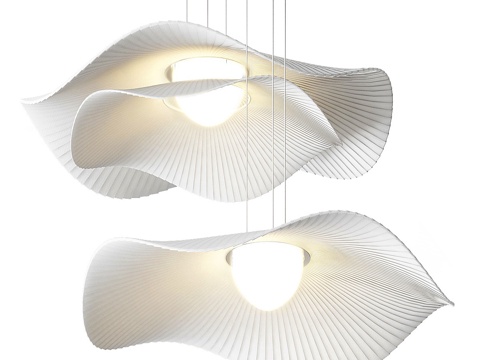  现代侘寂编织装饰吊灯3d模型 