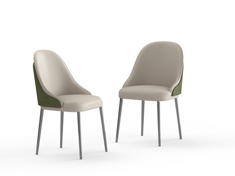  法式休闲椅3d模型 