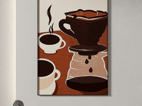  现代，复古，简约，抽象，简欧，装饰画3d模型 