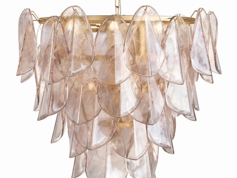  现代轻奢装饰吊灯3d模型 