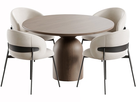  餐桌套装733d模型 