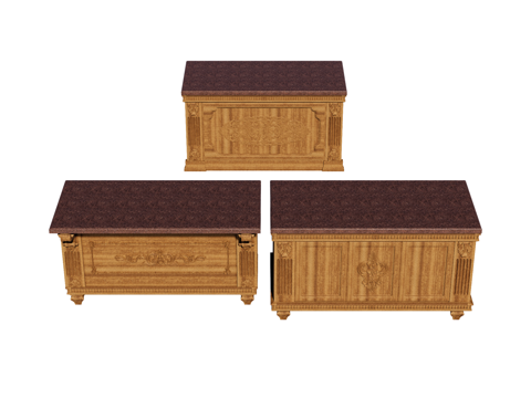  美式欧式 岛台中岛 岛台餐桌 中岛餐桌su模型 